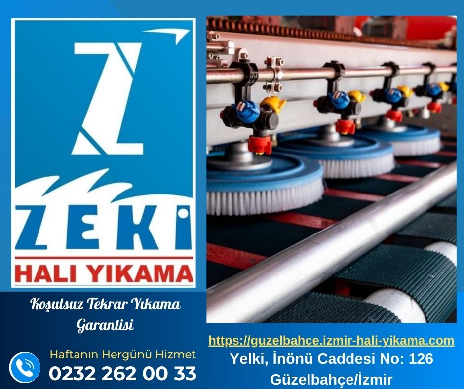 güzelbahçe halı yıkama aşamaları